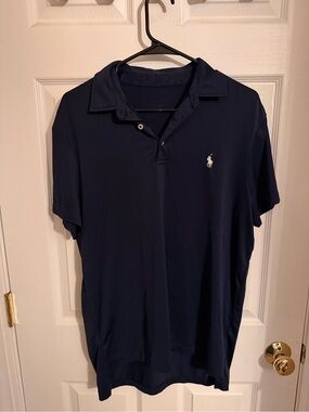 Polo by Ralph Lauren Navy Blue Dry Fit Polo